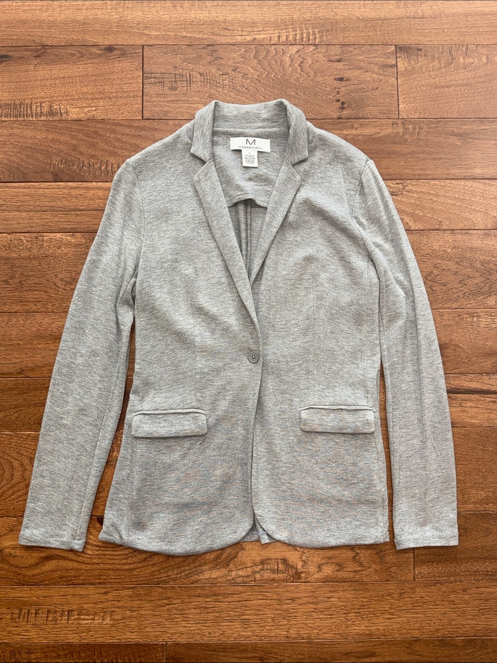 Magaschoni Heather Gray Women’s Blazer - Size S